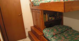 Letto castello sbalzo legno